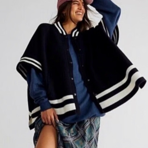 OS Free People Pep Rally  Sweater Jacket - Picture 1 of 5